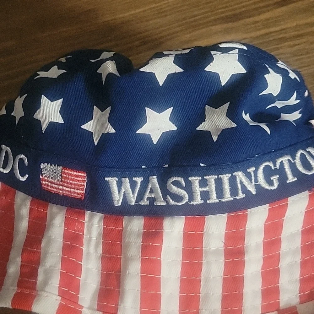 American Flag Unisex Star-Spangled Patriotic Bucket Washington DC Hat